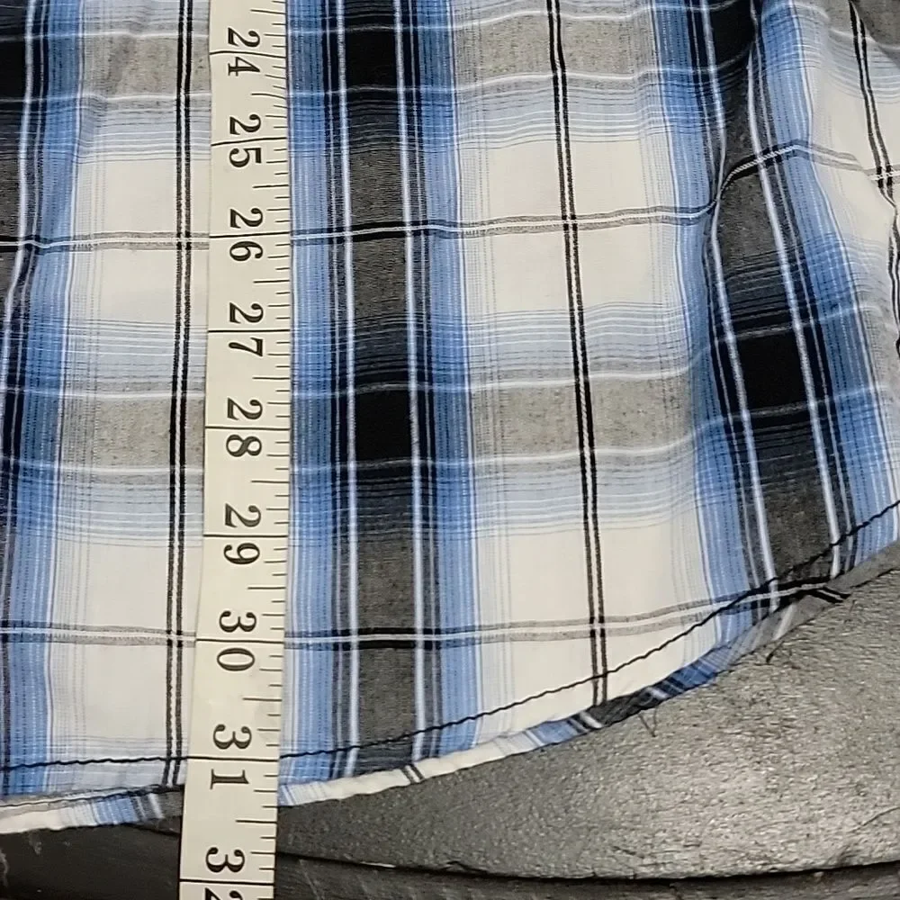 🖤5/$20🖤 ROUTE 66.. plaid button down shirt..